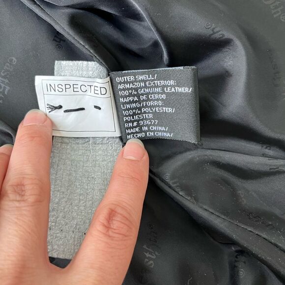 East 5th Genuine Leather Jacket Black Large - Picture 7 of 14